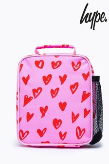 Hype. Pink Scribble Heart Lunch Bag