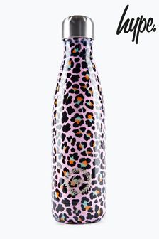 Hype. Pink Disco Leopard Metal Water Bottle - 500Ml (N61497) | €22.50
