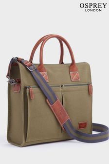 OSPREY LONDON The Maverick Canvas and Leather Workbag with Washbag (N61541) | kr2,272