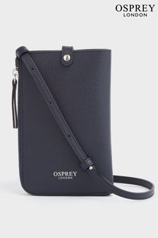 Azul - Osprey London The Electra Italian Leather Lanyard Phone Bag (N61562) | 211 €
