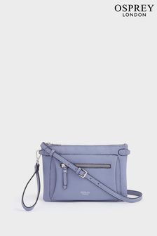 Osprey London The Ruby Clutch zum Umhängen aus Leder, Blau (N61591) | 100 €