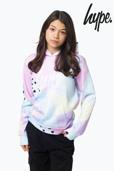 Hype. Girls Pink Multi Pastel Collage Hoodie (N61611) | HK$411