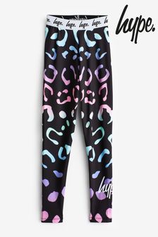Hype. Girls Multi Gradient Leopard Black Leggings (N61616) | $32