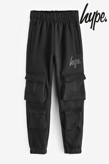 Hype. Boys Acid Wash Script Black Joggers (N61645) | €57