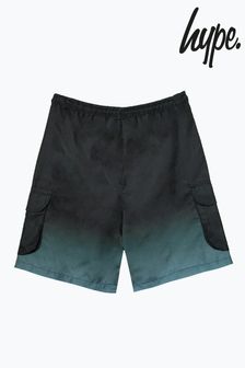 Hype. Kids Multi Gradient Fade Cargo Swim Black Shorts
