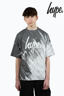 Hype. Boys Gery Multi Scratch Script T-Shirt