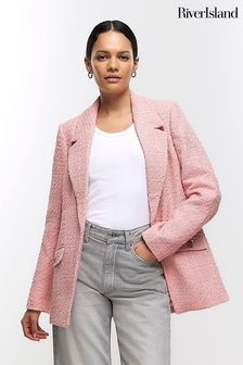 River Island Pink Boucle Blazer (N61785) | €41.50