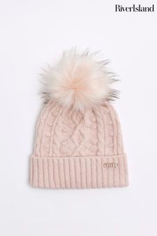 River Island Pom Cable Knit Bobble Hat (N61825) | NT$750
