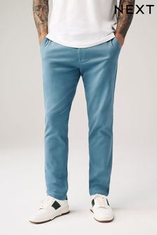 Blue Slim Stretch Chino Trousers (N61905) | €23