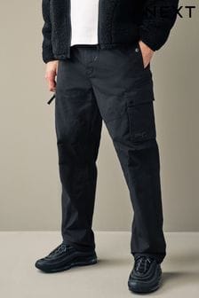 Черный - Прямой крой - Легкие брюки-карго в стиле милитари (N61911) | €48