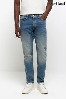 River Island Light blue Slim Fit Medium Wash Jeans (N62054) | LEI 269