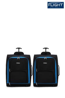 Albastru - Zbor Knight Cabin Carryon 2 roți, Easyjet, Ryanair Compatibil bagaj (N62177) | 298 LEI