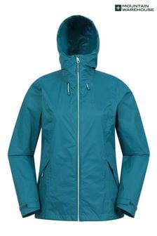 Mountain Warehouse Blue Womens Swerve Waterproof Packaway Jacket (N62214) | kr727