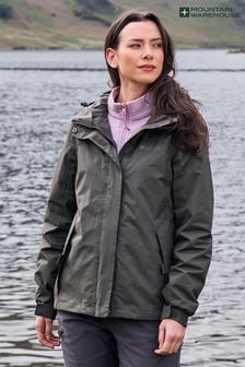 Mountain Warehouse Green Womens Storm Waterproof 3 In 1 Jacket (N62222) | €160