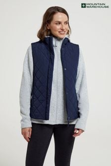 Mountain Warehouse Blue Womens Braila Water Resistant Quilted Padded Gilet (N62224) | 61 €