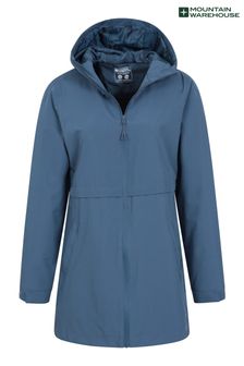 Mountain Warehouse Blue Womens Hilltop II Waterproof Coat (N62249) | kr831