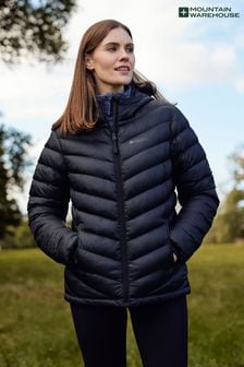 Mountain Warehouse Black Womens Seasons Water Resistant Padded Jacket (N62261) | €80