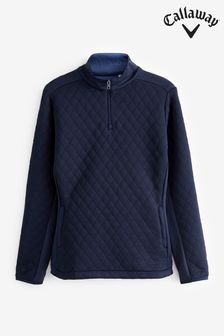 Niebieski damski pikowany polar callaway apparel z golfem (N62350) | 500 zł