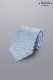Charles Tyrwhitt Blue Silk Wool Blend Tie (N62588) | kr920