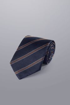 Charles Tyrwhitt Blue Silk Stripe Tie (N62589) | SGD 68