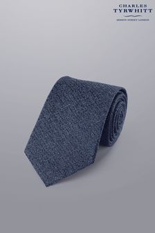 Темно-синий - Галстук из шелковой шерсти Charles Tyrwhitt Blend (N62606) | €69