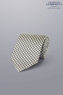 עניבת משי עם הדפס עיגולים של Charles Tyrwhitt (N62607) | ‏176 ‏₪