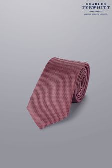 Charles Tyrwhitt Red Silk Stain Resistant Slim Tie (N62624) | OMR18