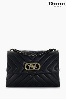 黑色鍍鉻 - Dune London Small Regent Quilted Shoulder Bag (N63016) | NT$7,460