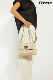 Dune London Natural Small Regent Quilted Shoulder Bag (N63018) | $270