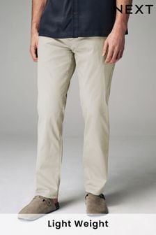 Light Stone Straight Lightweight Stretch Chino Trousers (N63067) | SGD 44