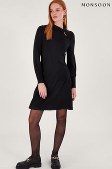 Monsoon Black Twist Dress (N63145) | 65 €