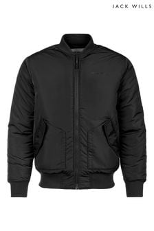 Negru Jachetă model aviator Jack Wills Bărbați (N63253) | 591 LEI