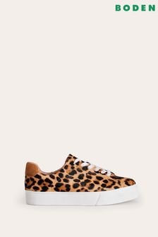 Boden Brown Leather Flatform Trainers (N63386) | ￥17,260