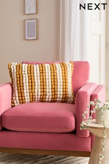 Ochre / Cream 40 x 59cm Global Bobble Stripe Cushion (N63400) | NT$990