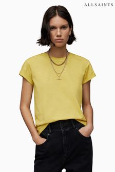 AllSaints Yellow Anna T-Shirt (N63540) | kr584