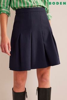 Синий - Мини-юбка из ткани понте Boden (N63608) | €55