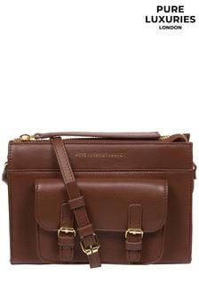 Hellbraun - Pure Luxuries London Monica Umhängetasche aus Nappaleder (N63625) | 90 €