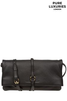 Pure Luxuries London Selene Nappa Leather Cross-Body Clutch Bag (N63647) | AED272