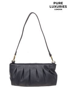أزرق - حقيبة يد جلد بمشبك Victoria Nappa من Pure Luxuries London (N63660) | 272 د.إ