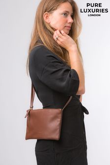 Светло-коричневый - кожаная сумка с длинным ремешком Pure Luxuries London Anya (N63662) | €60
