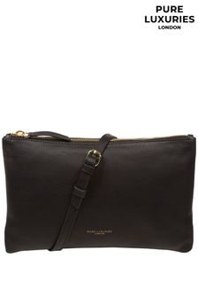 Черный - кожаная сумка с длинным ремешком Pure Luxuries London Anya (N63663) | €60