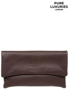 Pure Luxuries London Amelia Nappa Leather Clutch Bag (N63665) | €54