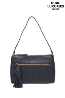 أزرق - حقيبة يد جلد نابا Isabella من Pure Luxuries London (N63669) | 327 د.إ
