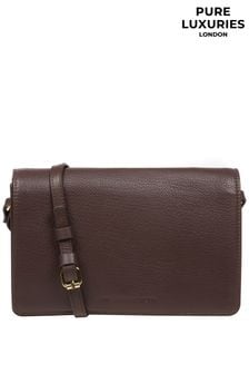 Коричневый - Кожаная сумка с длинным ремешком Pure Luxuries London Gwen Nappa (N63676) | €60
