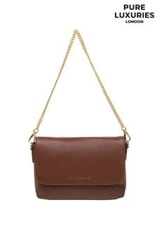 Pure Luxuries London Jazmine Nappa Leather Grab Clutch Bag