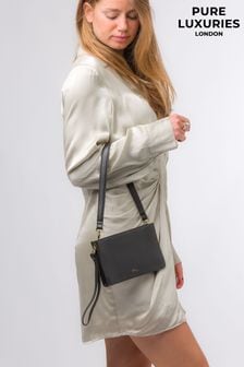 أسود - حقيبة يد جلد بمشبك Layla Nappa من Pure Luxuries London (N63702) | 223 ر.ق