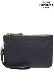 Pure Luxuries London Addison Nappa Leather Clutch Bag (N63703) | $71