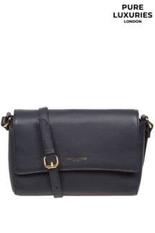 Синий - Кожаная сумка с длинным ремешком Pure Luxuries London Charlotte (N63713) | €73
