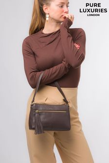 بني - حقيبة يد جلد نابا Isabella من Pure Luxuries London (N63716) | 292 ر.ق
