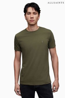 AllSaints Green Tonic Short Sleeve Crew T-Shirt (N64040) | TRY 1.197